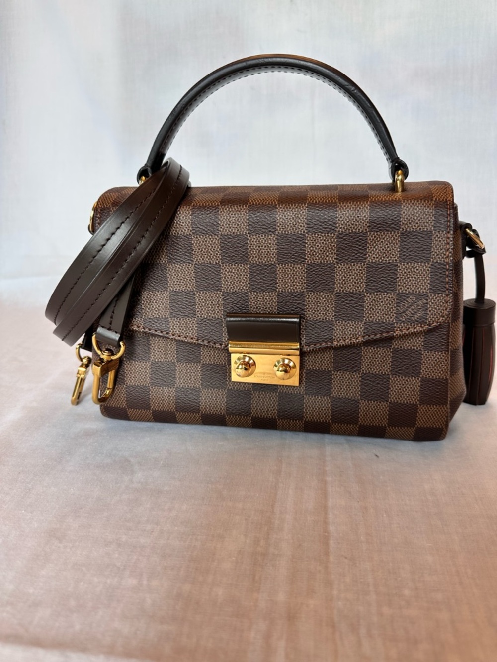 Louis Vuitton Croisette Damier Ebene Two way Women's Bag- Authenthic